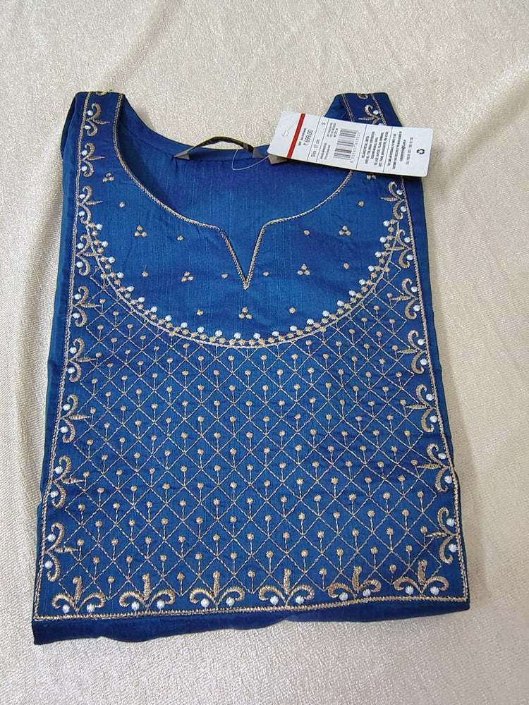 Blue Embroidery Kurti